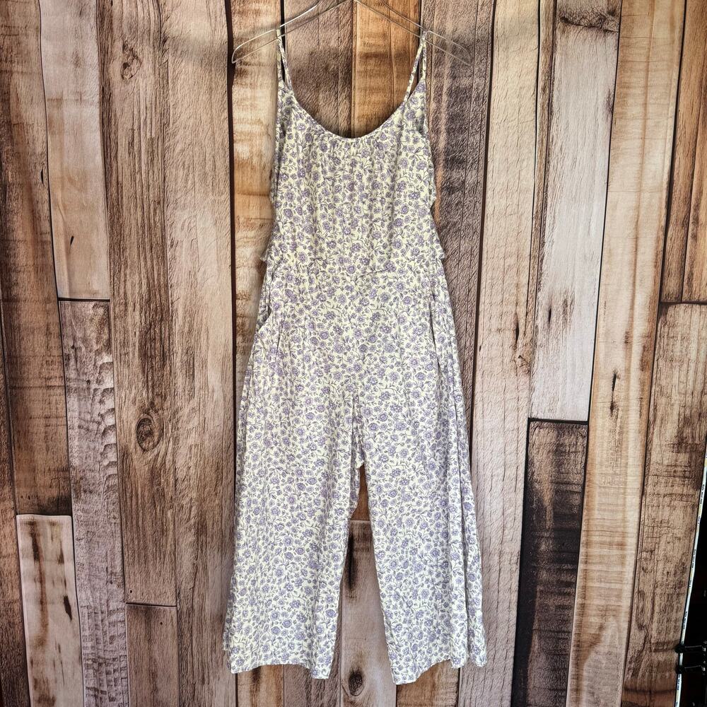 Gal Meets Glam Etta Tie Back Floral Jumpsuit Size 4 Cottagecore Boho Romantic